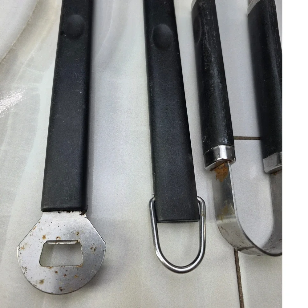 Mixed Kitchen Utensil Set IKEA Potato Masher OXO Tongs BBQ Spatula Fork 5pc P4